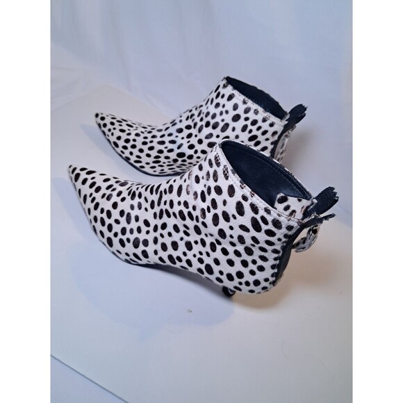AGL Size 36 EU/6 US Calf Hair Animal Print Booties Attilio Giusti NEED HEELING - Picture 3 of 12